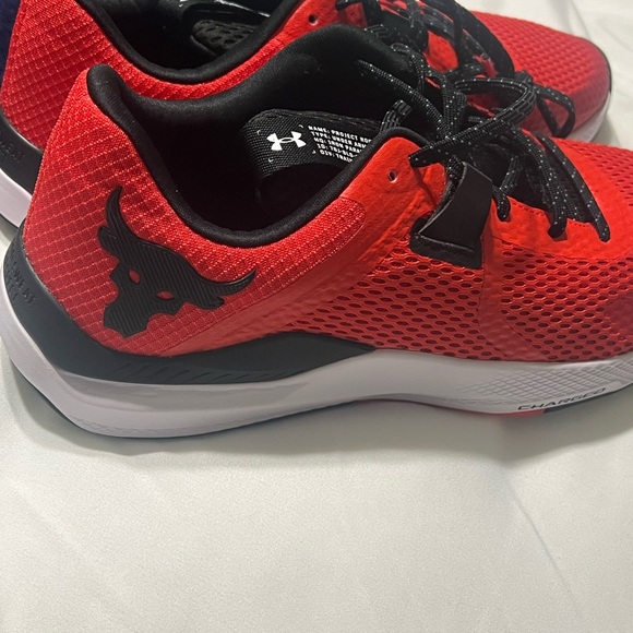 Under Armour Project Rock - Red and Black Athletic Shoes - Brand New; never worn - Picture 1 of 3